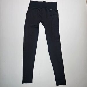 Tahari Leggings Womens Wide High Waist Band‎ Black Size Small